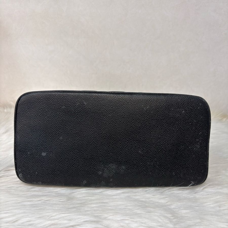 Chanel 1804 GST BOOKTOTE 黑色荔枝皮 金幣包 肩背包 手提包 托特包-32