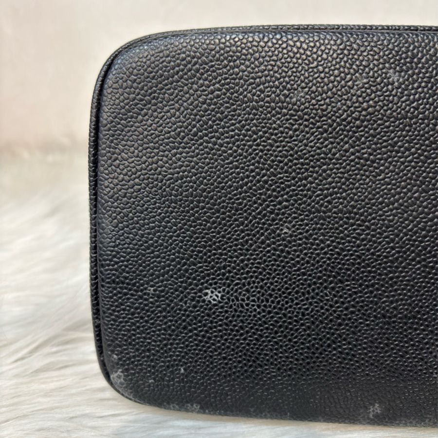 Chanel 1804 GST BOOKTOTE 黑色荔枝皮 金幣包 肩背包 手提包 托特包-34