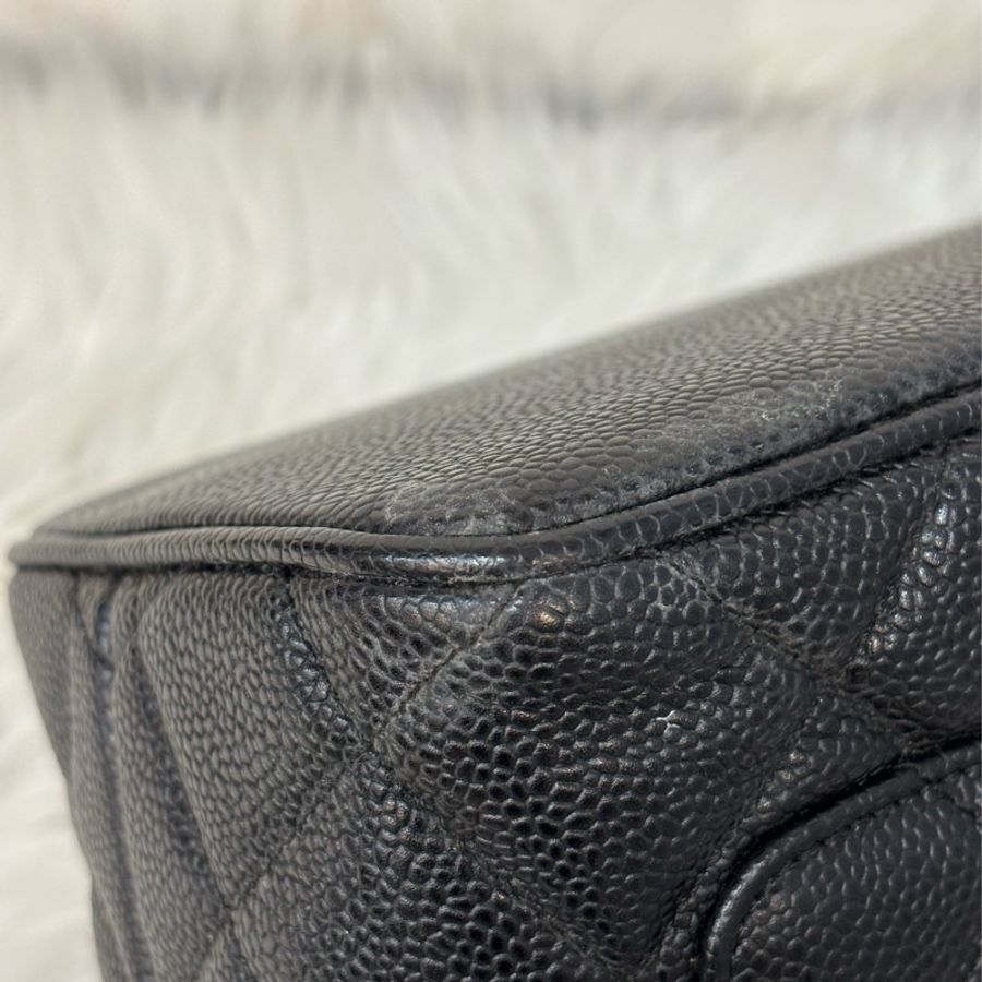 Chanel 1804 GST BOOKTOTE 黑色荔枝皮 金幣包 肩背包 手提包 托特包-38