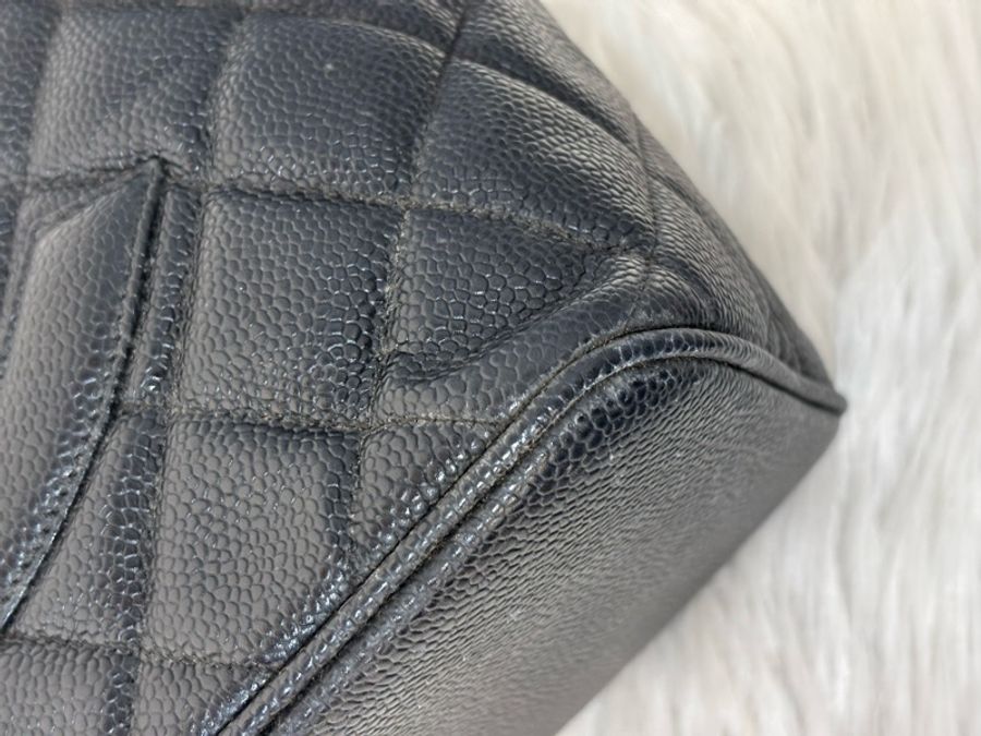 Chanel 1804 GST BOOKTOTE 黑色荔枝皮 金幣包 肩背包 手提包 托特包-39
