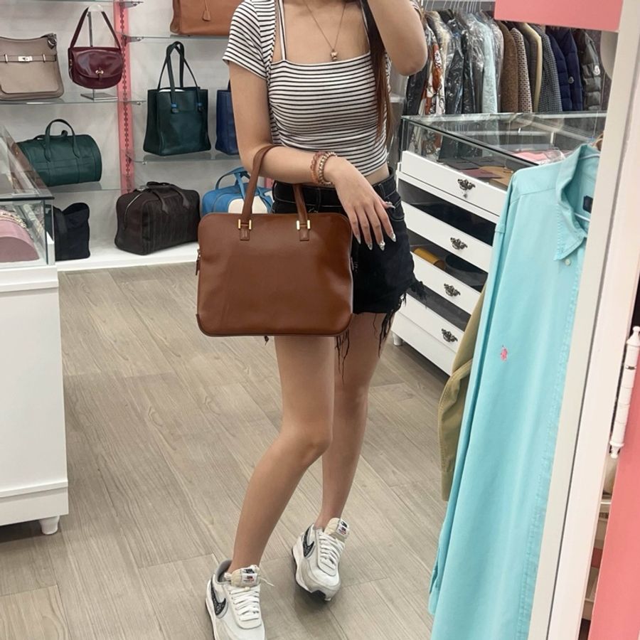 Hermès 手提通勤包 咖啡色-1