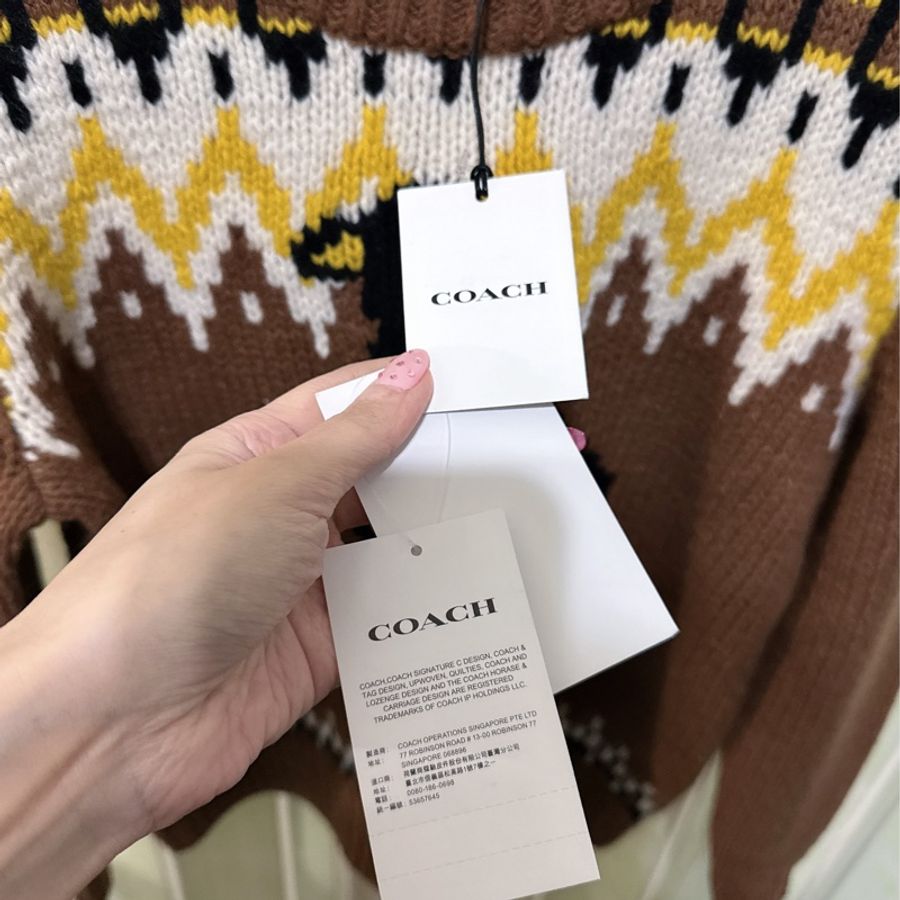 未使用coach 毛衣（原價19800元）-14