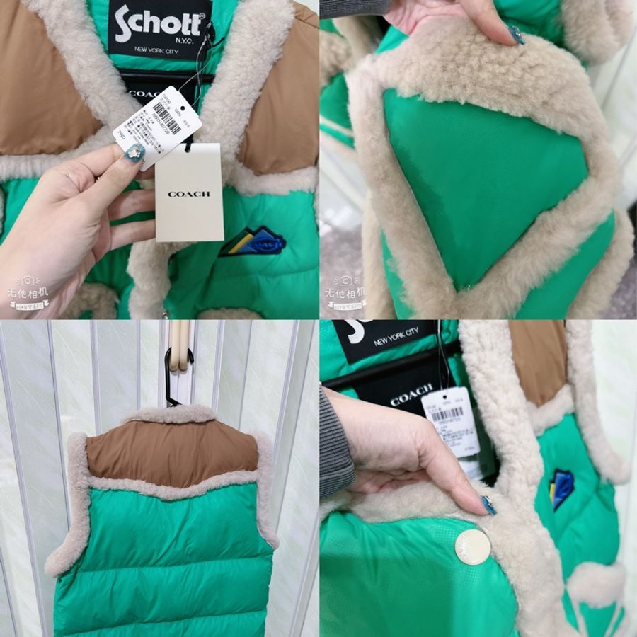 未使用Coach 與 Schott N.Y.C. 的聯名款尼龍羽絨背心(原價41800元）-3