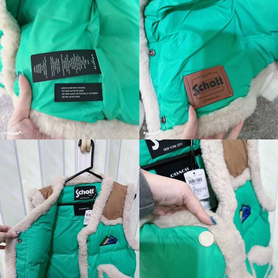 未使用Coach 與 Schott N.Y.C. 的聯名款尼龍羽絨背心(原價41800元）-5