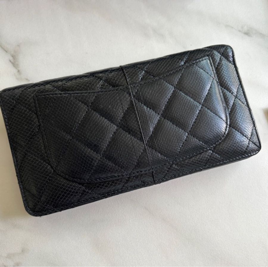 售出—香奶奶♡停產蟒蛇皮 Chanel Coco Mark 長款皮夾 購於日本精品店-7