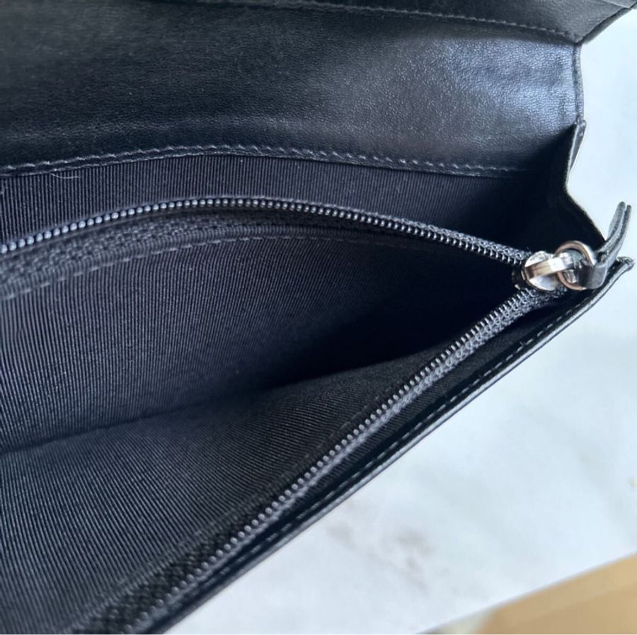 售出—香奶奶♡停產蟒蛇皮 Chanel Coco Mark 長款皮夾 購於日本精品店-14