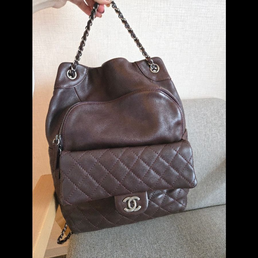 Chanel 牛皮超實用兩用後背包-20