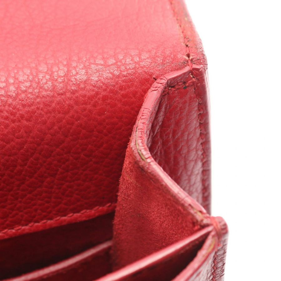 SAINT LAURENT PARIS Sunset 中單肩斜背包 464673 皮革 紅色 二手-5