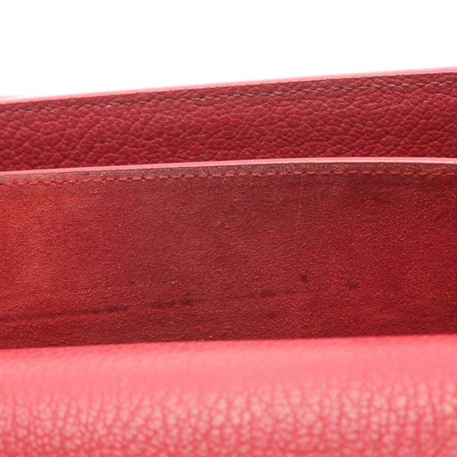 SAINT LAURENT PARIS Sunset 中單肩斜背包 464673 皮革 紅色 二手-10