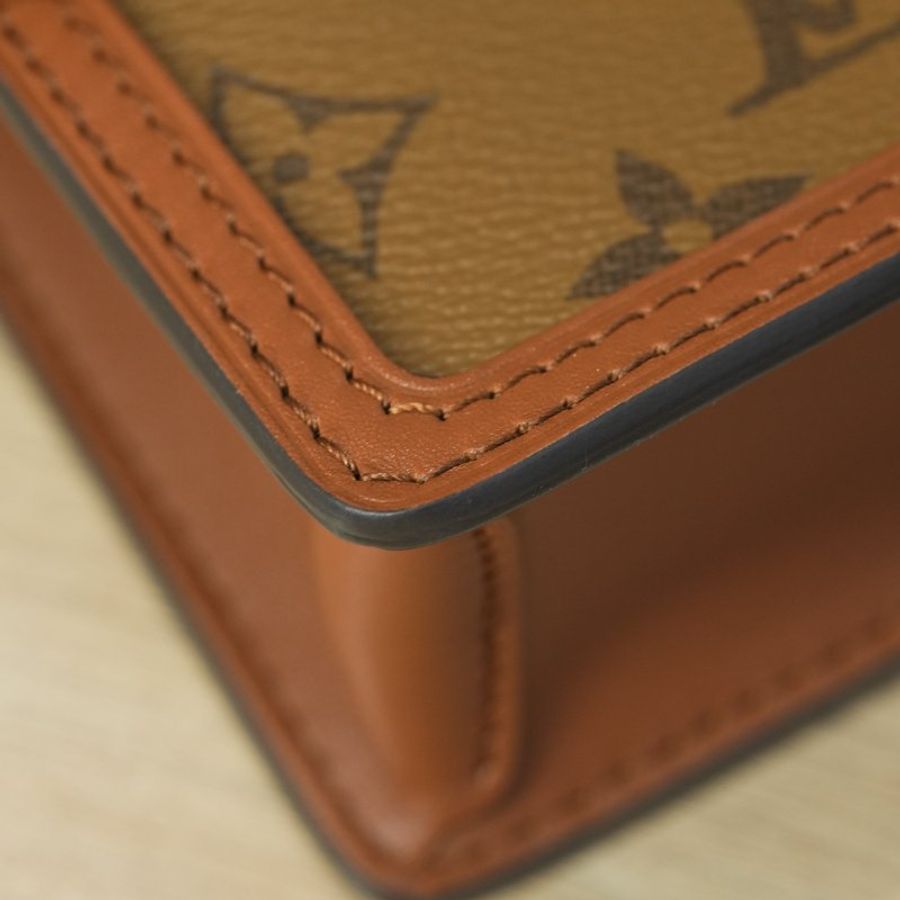 近全新 LouisVuitton/路易威登 Dauhpine OS達芙妮 鏈條斜挎包-13