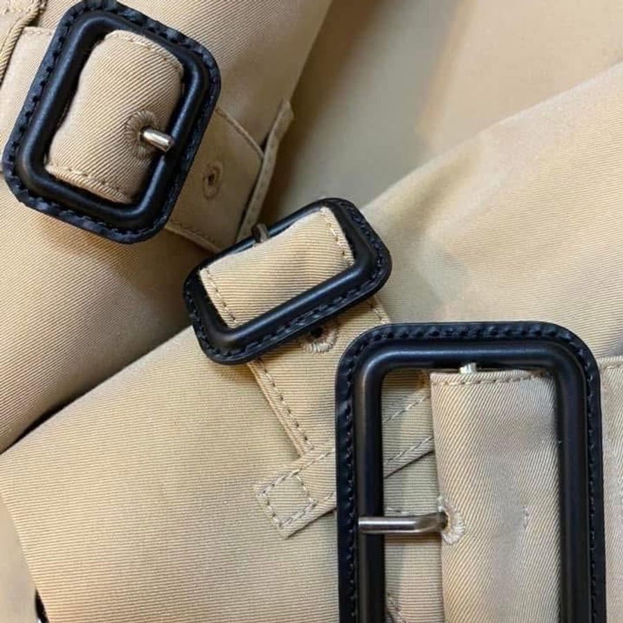 BURBERRY英國黑標蜜色長風衣洋裝UK4-4