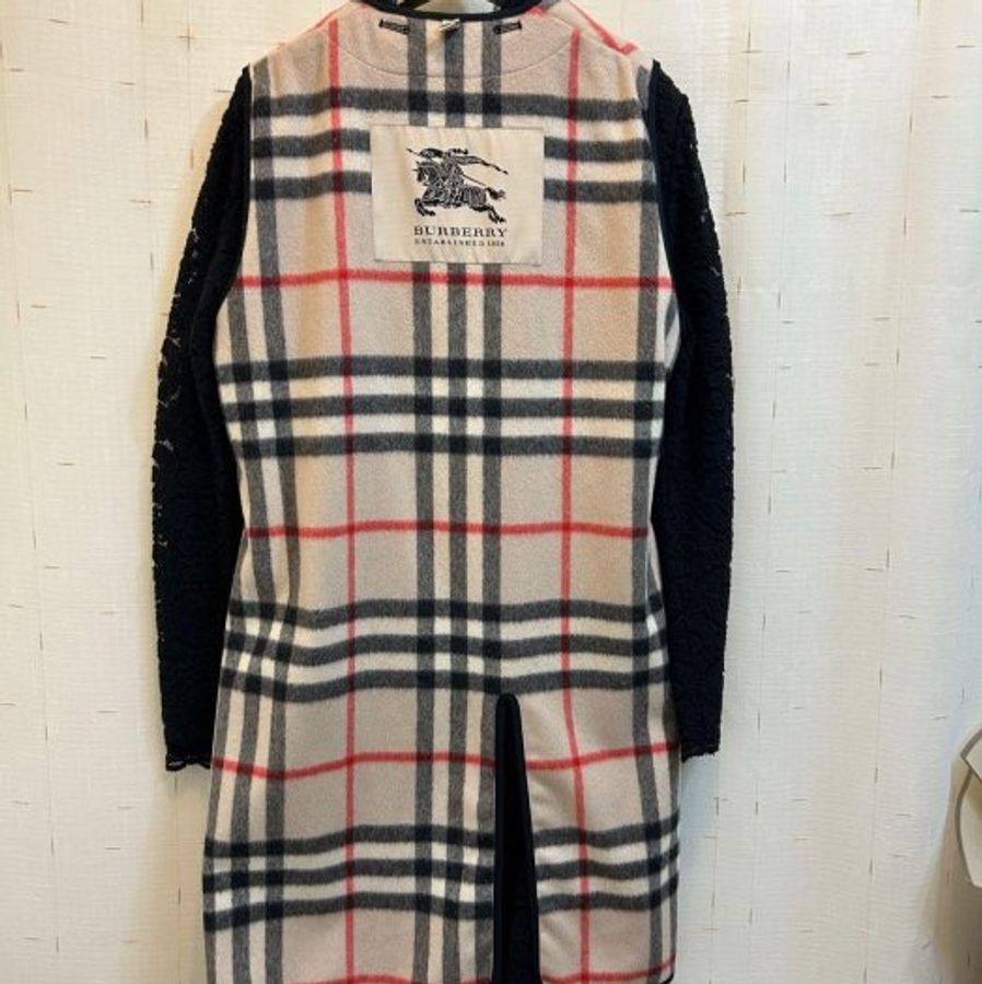 BURBERRY 英國黑標格紋內搭背心UK8-1