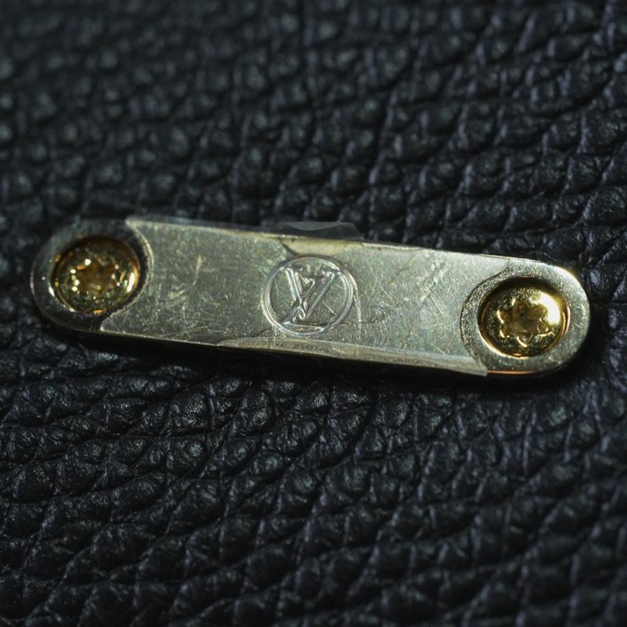 LouisVuitton/路易威登 黑牛皮壓紋Madeleine NANO 瑪德琳 鏈條斜挎包 芯片款-17