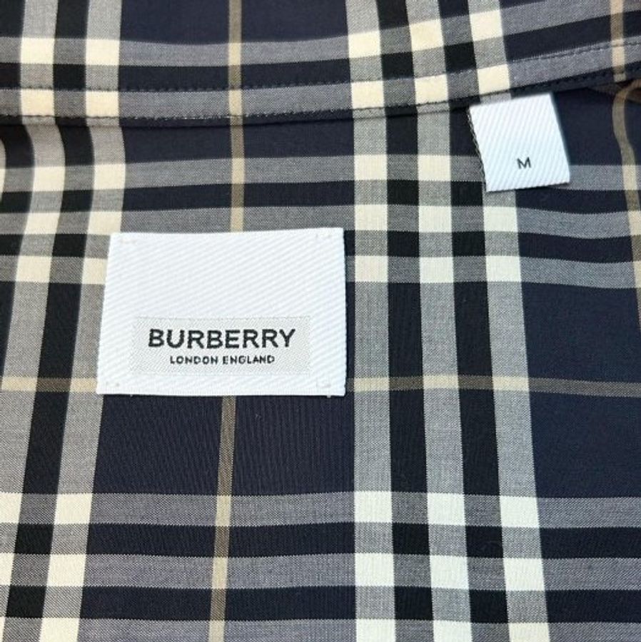 BURBERRY英國黑標男款格紋襯衫M-9