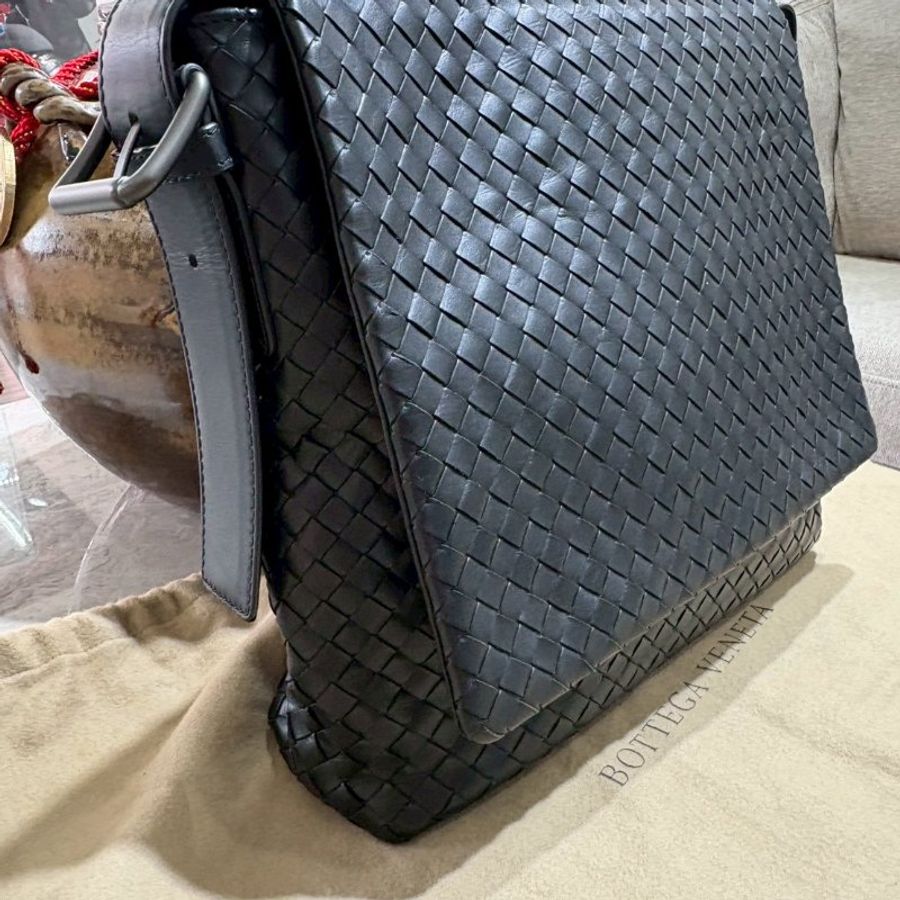Bottega Veneta 編織掀蓋側背包-2