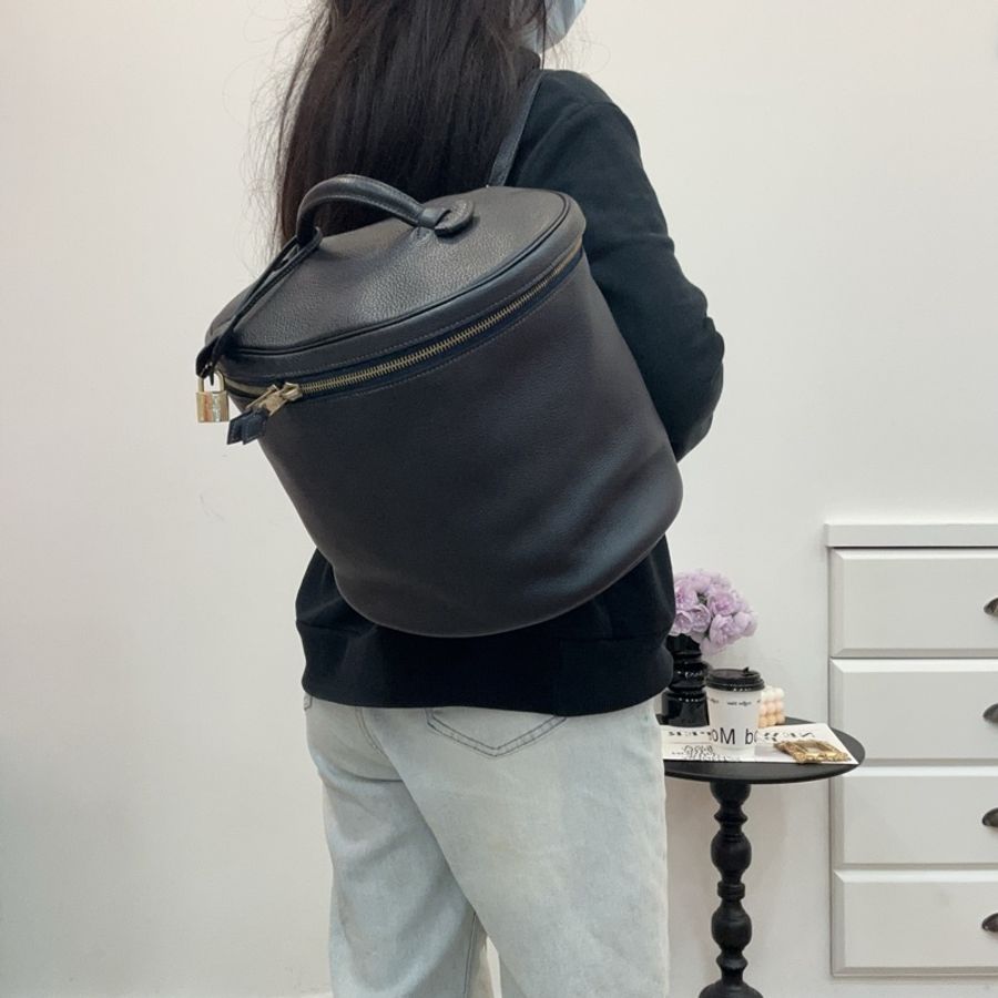 Hermès 中古黑色手提化妝包-2