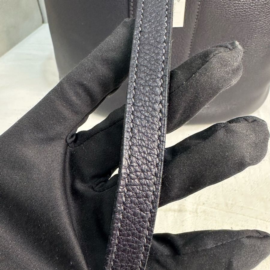Hermès 中古黑色手提化妝包-19
