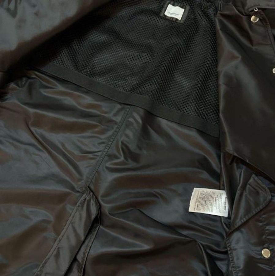 BURBERRY英國黑色輕盈斗篷風衣UK8-11