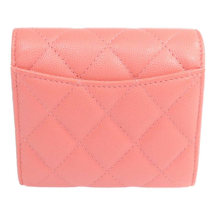 CHANEL 牛皮皮革Wallet金扣錢包-1
