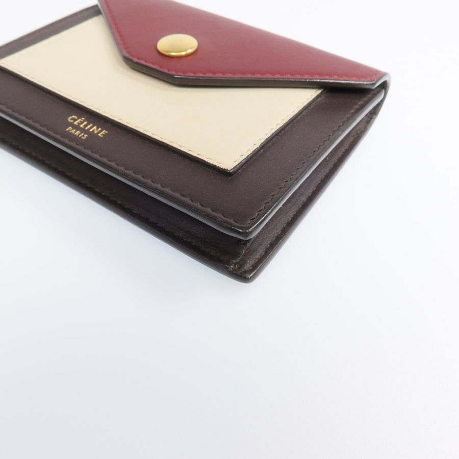 CELINE 牛皮皮革Card Case金扣卡片套-6