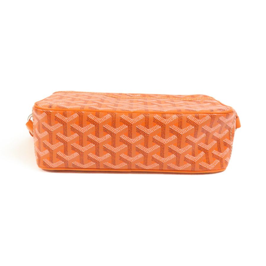 GOYARD 塗層帆布Cap-Vert銀扣肩背袋-3