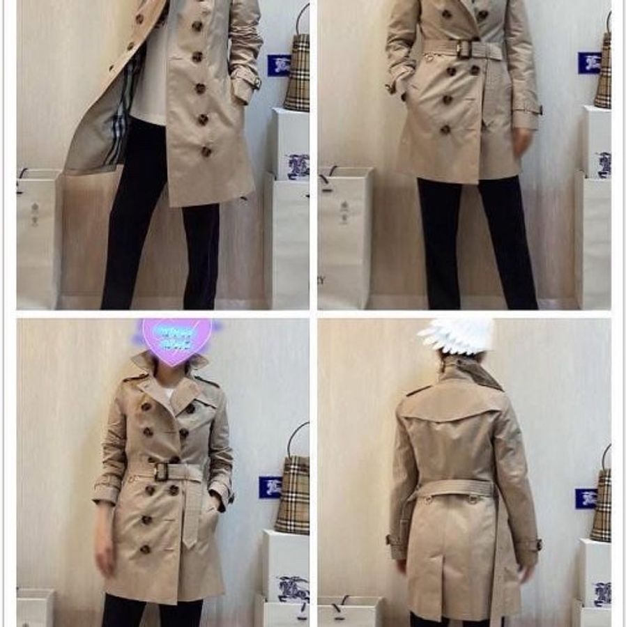 BURBERRY英國閃亮亮風衣UK6-0