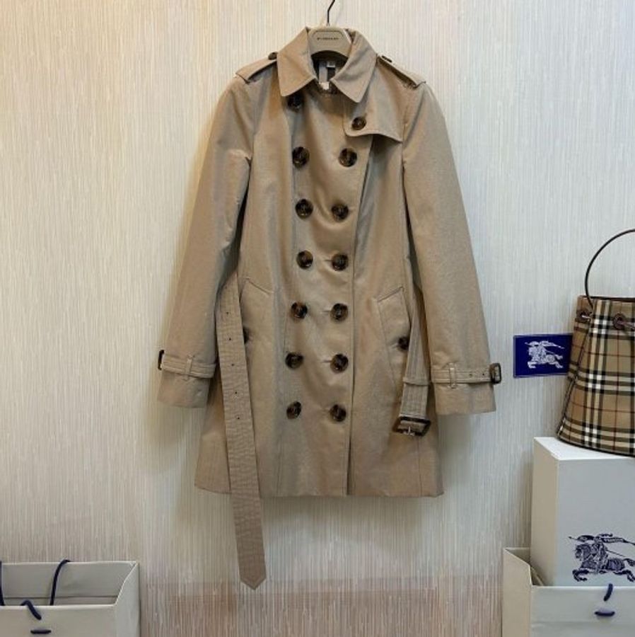 BURBERRY英國閃亮亮風衣UK6-3