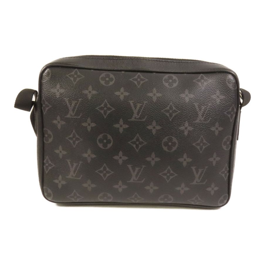 LOUIS VUITTON Monogram Eclipse Messenger PM Voyager銀扣肩背袋-1