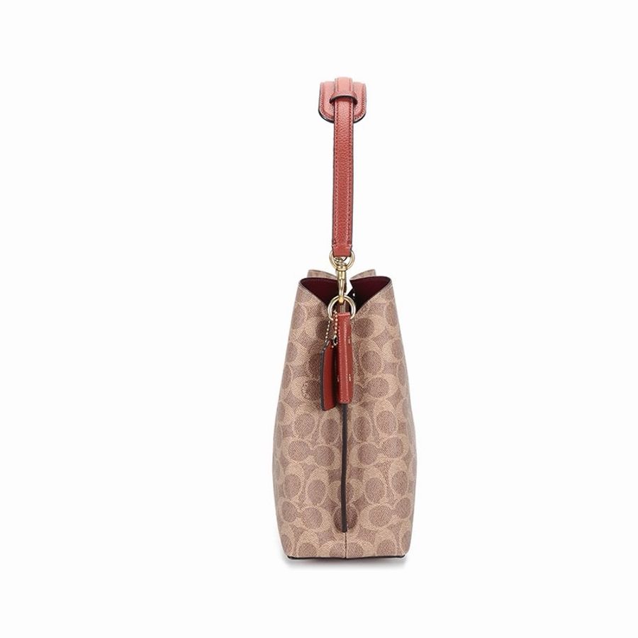 Coach 女士 Willow 標誌性帆布單肩包均碼碼31.5 X 11.5 X 23 CM-2