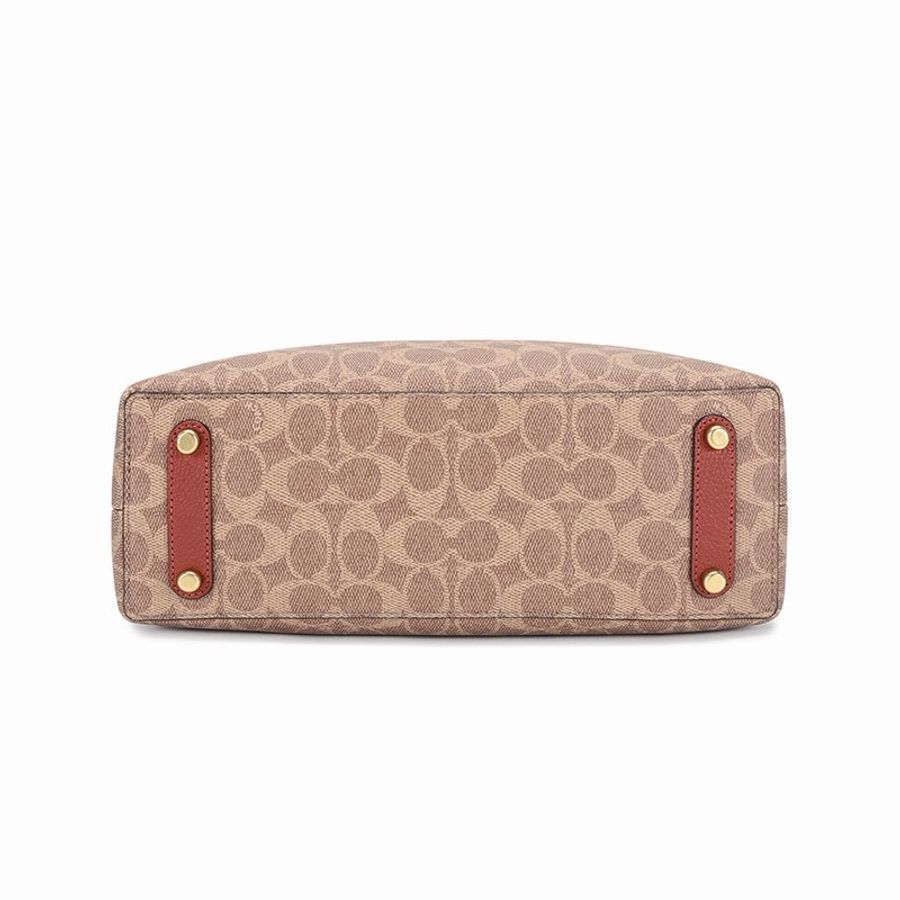 Coach 女士 Willow 標誌性帆布單肩包均碼碼31.5 X 11.5 X 23 CM-3