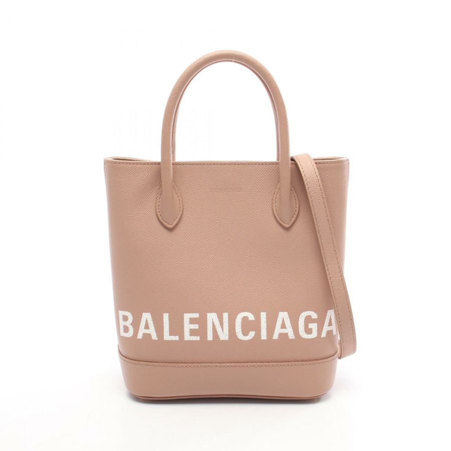BALENCIAGA Ville XXS 單肩斜背包 569856 皮革 粉紅色 二手 女士-0