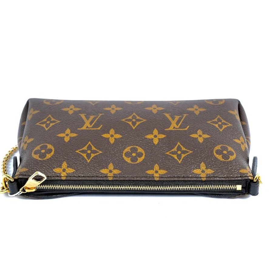 LouisVuitton/路易威登 Monogram Pallas Clutch 傳奇鏈條信封 斜背包-4