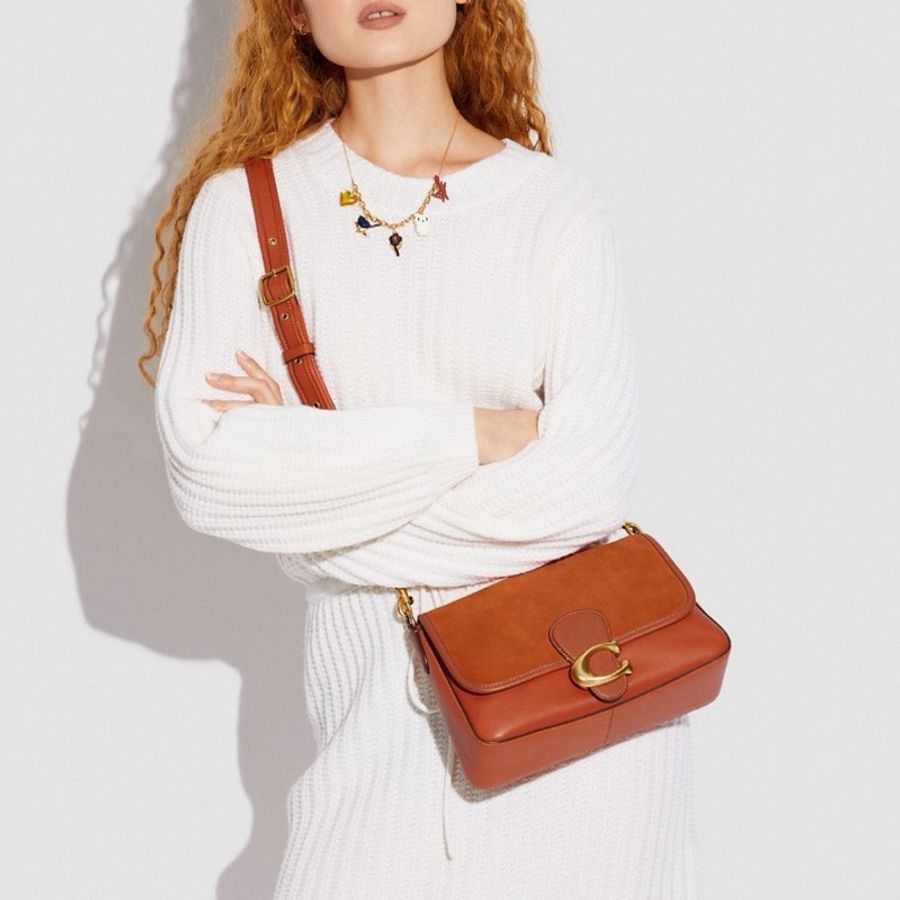 Coach 女士 徽標斜挎包均碼碼長:27cm,寬:9cm,高:17cm-3