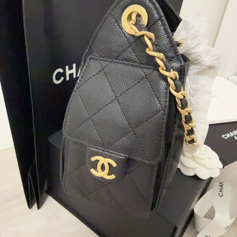 Chanel 25 bag mini 荔枝皮 黑金 現貨 全配有購證 勿直接下單-1