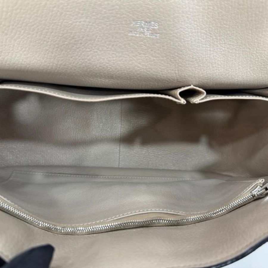 「限時優惠」Hermès jypsiere 34銀扣肩背包-10