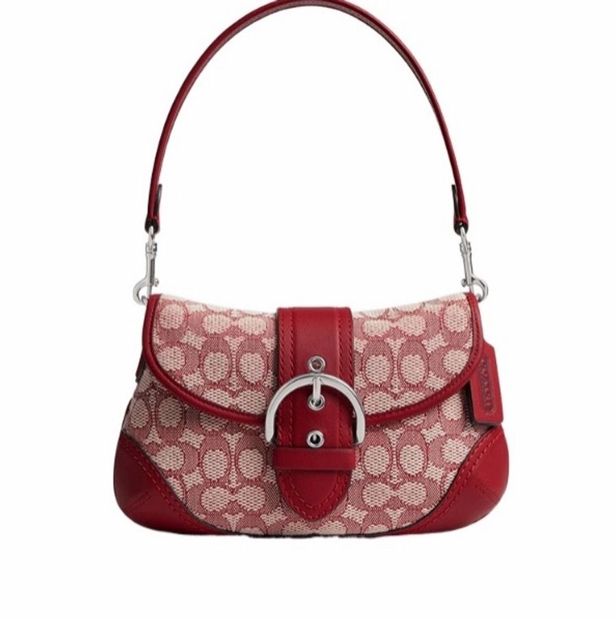 Coach 女士 Coach Soho翻蓋經典提花包均碼碼26cm*7cm*15cm-0