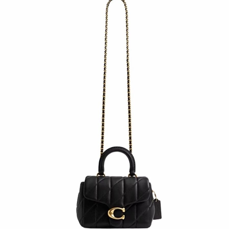 Coach 女士 Tabby 絎縫頂部提手包均碼碼19cm*9.5cm*14cm-4