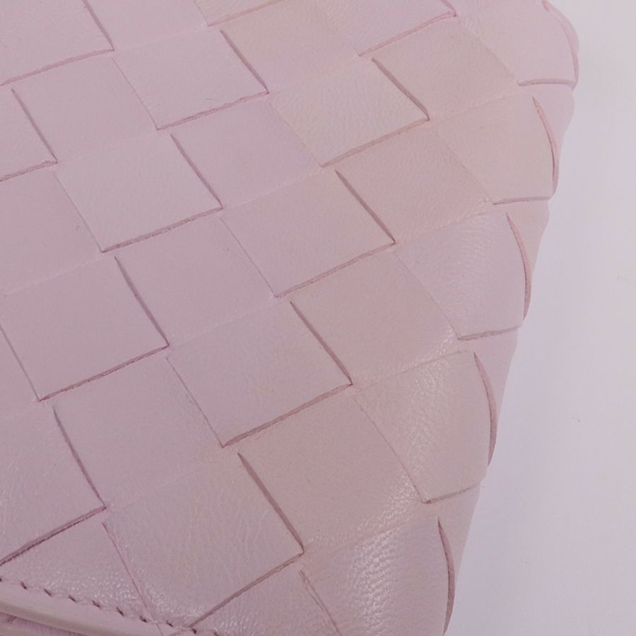BOTTEGA VENETA 羊皮皮革Card Case with strap金扣卡片套-9