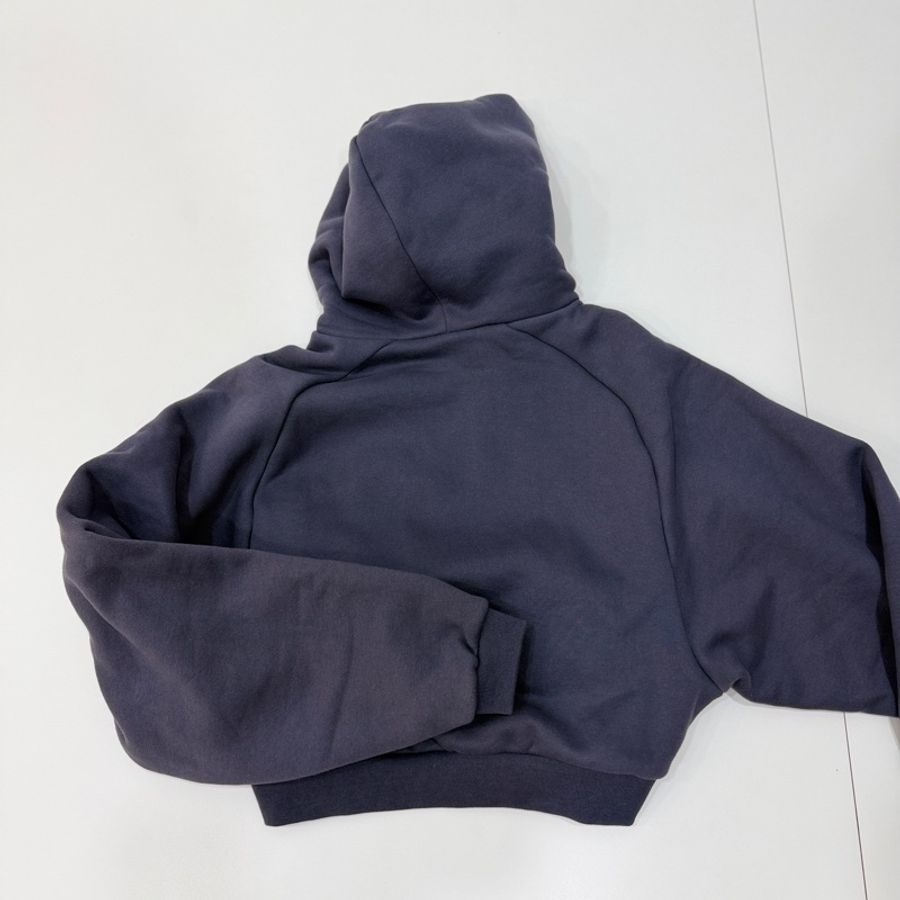FEAR OF GOD ESSENTIALS Cropped 海軍藍 短版 連帽衫 連帽T 帽T-8
