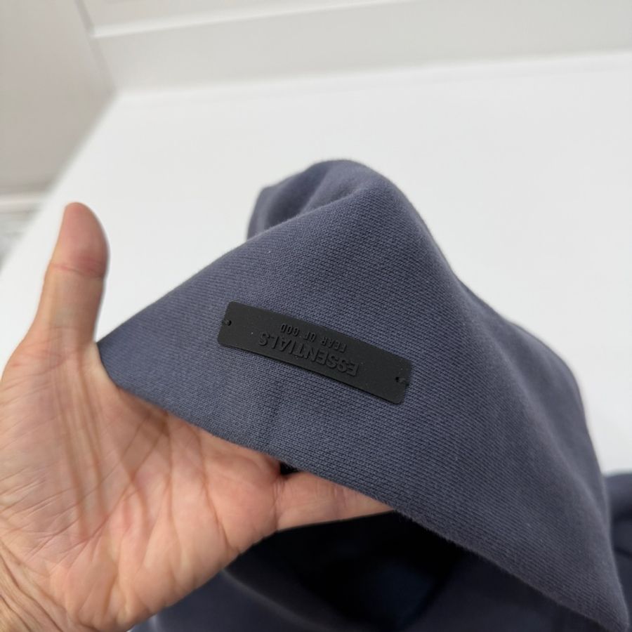 FEAR OF GOD ESSENTIALS Cropped 海軍藍 短版 連帽衫 連帽T 帽T-11