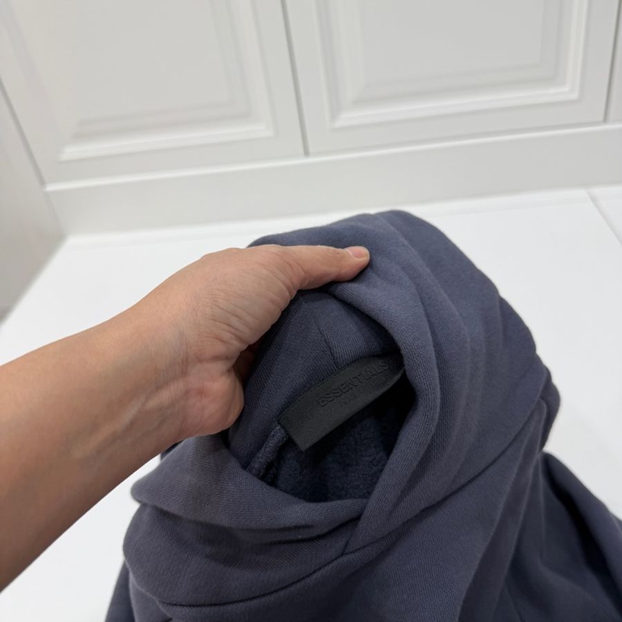 FEAR OF GOD ESSENTIALS Cropped 海軍藍 短版 連帽衫 連帽T 帽T-12