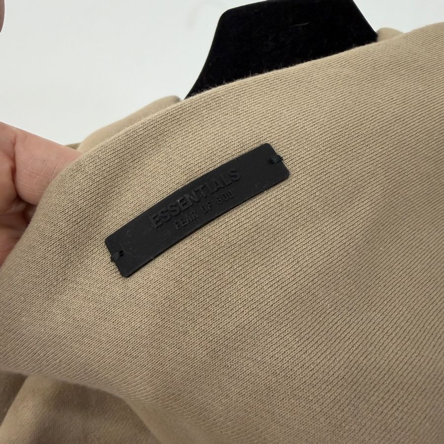 FEAR OF GOD ESSENTIALS Cropped 卡其 短版 連帽衫 連帽T 帽T-11