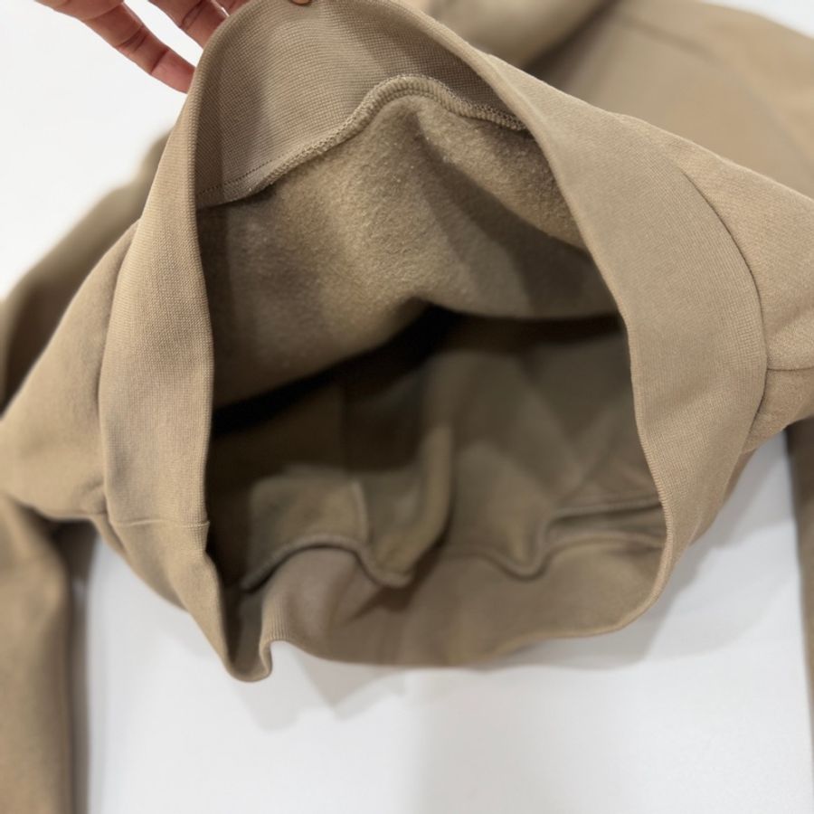 FEAR OF GOD ESSENTIALS Cropped 卡其 短版 連帽衫 連帽T 帽T-12