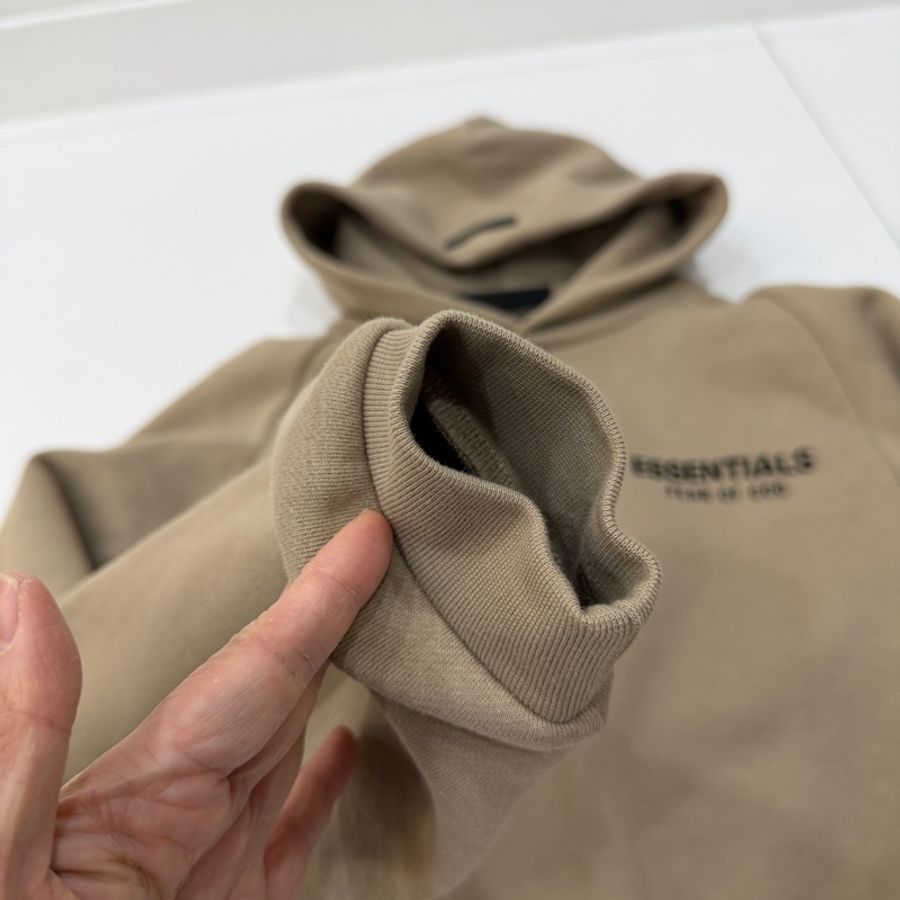 FEAR OF GOD ESSENTIALS Cropped 卡其 短版 連帽衫 連帽T 帽T-14