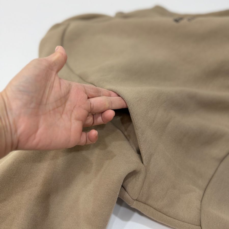 FEAR OF GOD ESSENTIALS Cropped 卡其 短版 連帽衫 連帽T 帽T-18