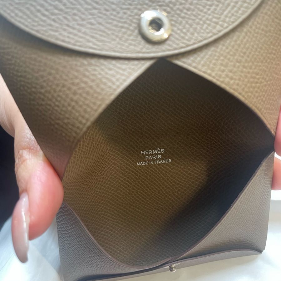 Hermes calvi card holder 卡包-6