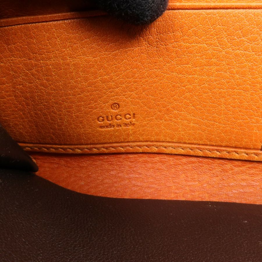 GUCCI 帆布Long Wallet金扣長錢包-12