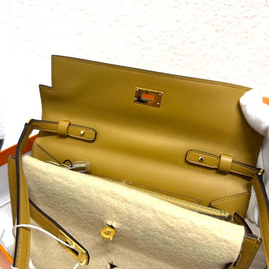 Hermes 愛馬仕kelly to go 淺棕、芝麻棕W刻-1