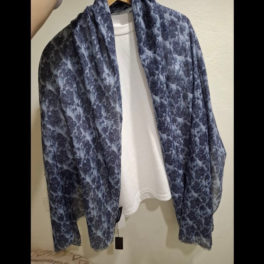 Lanvin義大利製老花圍巾-8