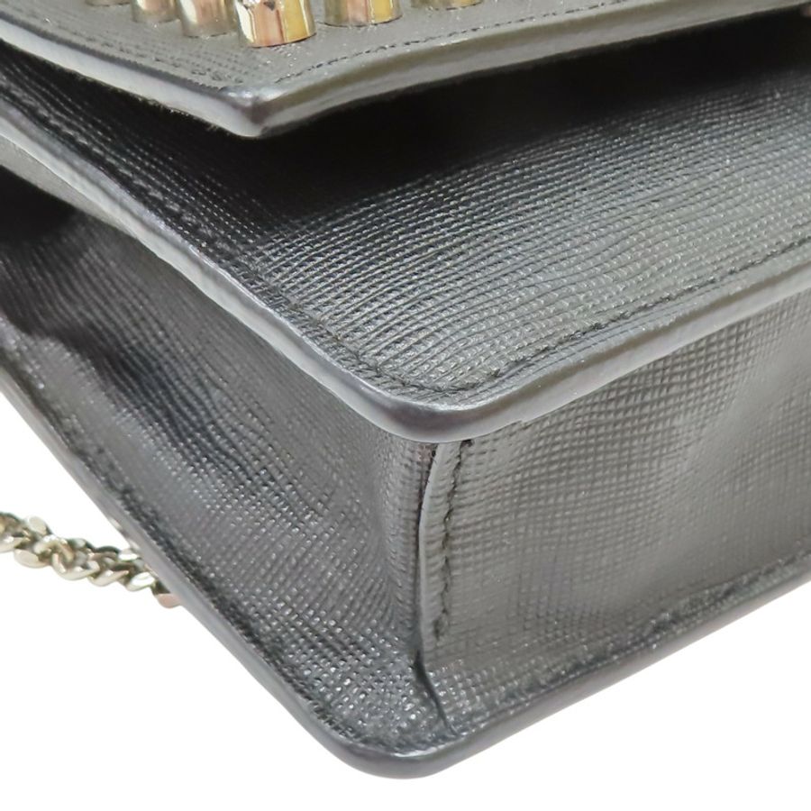黑色 牛皮 Karlito WOC 鏈條錢包【FENDI 芬迪】 8M0346-7MP-12